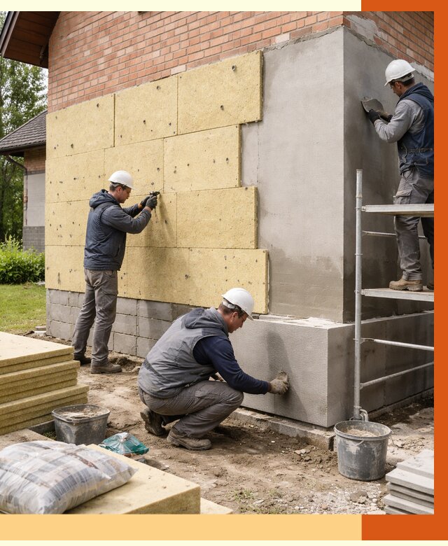 Утепление частного дома в Сосновом Бору под ключ от 7619 руб/м2 — недорого | ТепломастерСнб