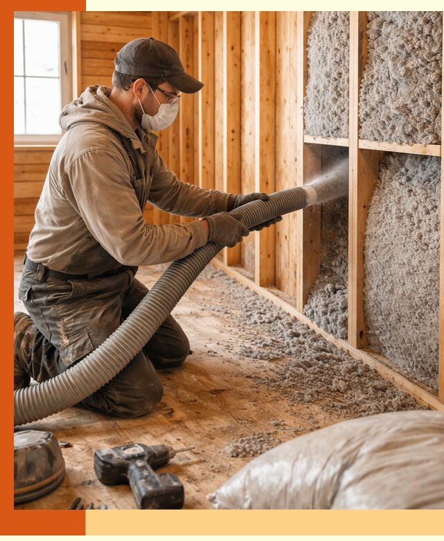 Утепление дачного дома эковатой в Сосновом Бору — быстро и надёжно