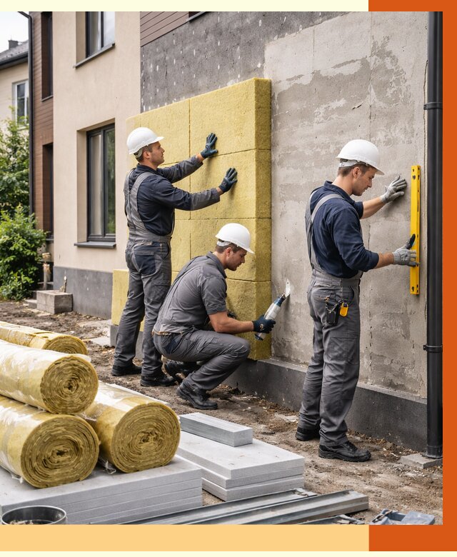 Утепление таунхауса в Сосновом Бору от 7314 руб/м2 — комплекс под ключ | ТепломастерСнб