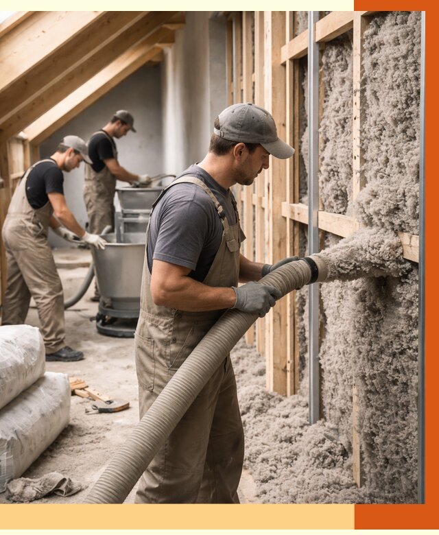 Утепление таунхауса эковатой в Сосновом Бору от 2235 руб./м² — монтаж и задувка | ТепломастерСнб