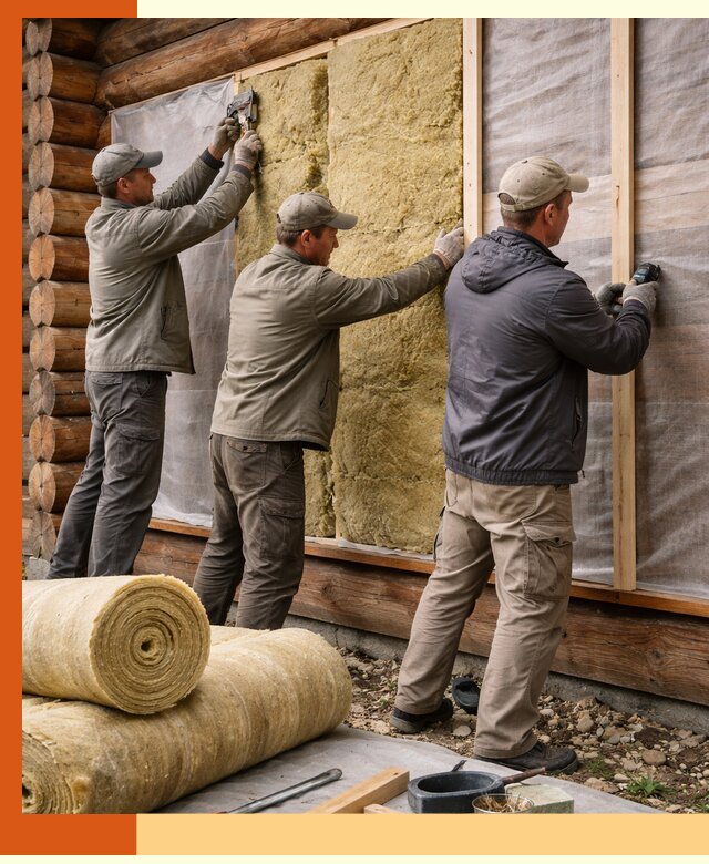 Утепление деревянного дома в Сосновом Бору эффективными технологиями