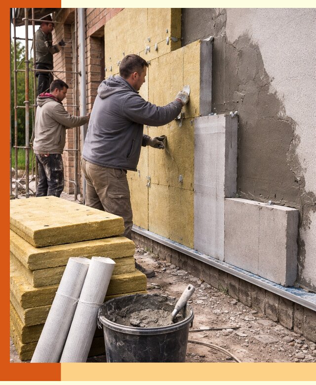 Утепление кирпичного дома под ключ в Сосновом Бору