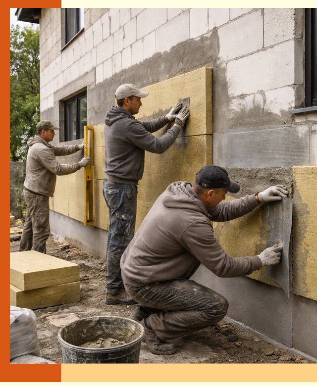 Утепление дома из газобетона в Сосновом Бору качественно и долговечно
