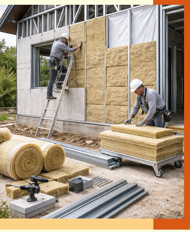 Утепление дома из ЛСТК в Сосновом Бору от 5282 руб./м² — профессионально | ТепломастерСнб