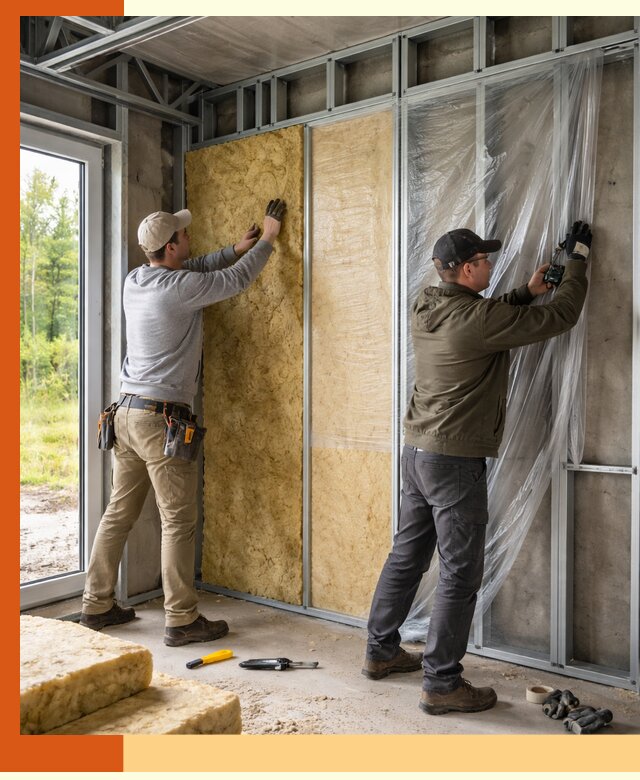 Утепление дома из ЛСТК в Сосновом Бору с гарантией качества и эффективности