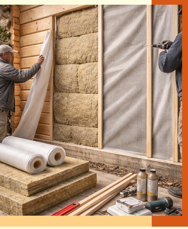 Утепление дома из минибруса в Сосновом Бору от 4571 руб/м2 — заказать профессионально | ТепломастерСнб