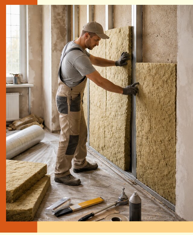 Утепление квартиры в Сосновом Бору — комплексная теплоизоляция стен и полов