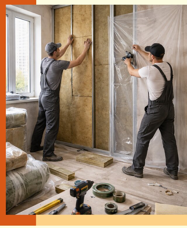 Утепление квартиры изнутри профессионально в Сосновом Бору