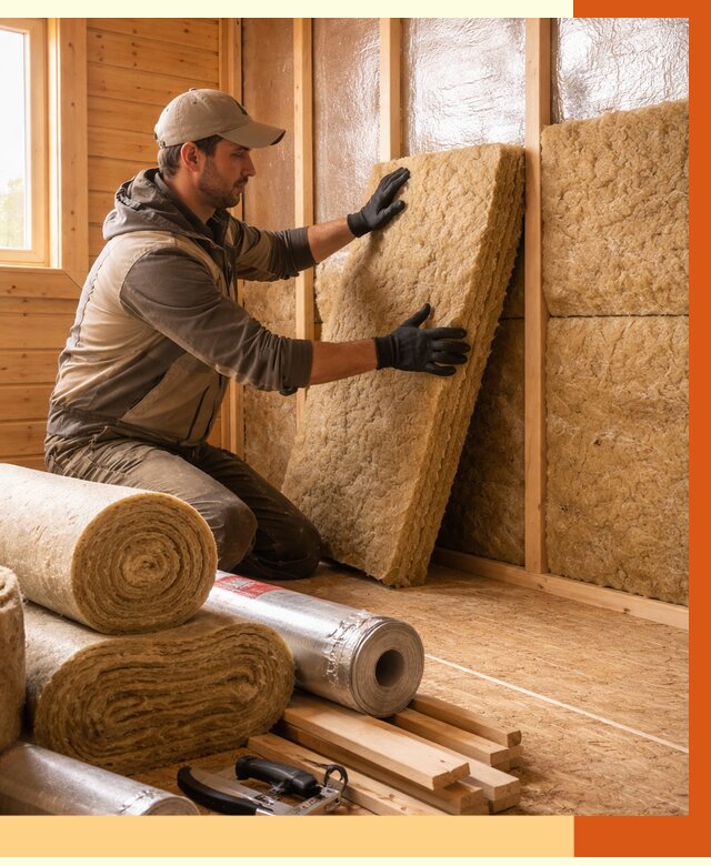 Утепление бани в Сосновом Бору под ключ от 4571 руб./м2 — утеплить потолок, пол и стены | ТепломастерСнб