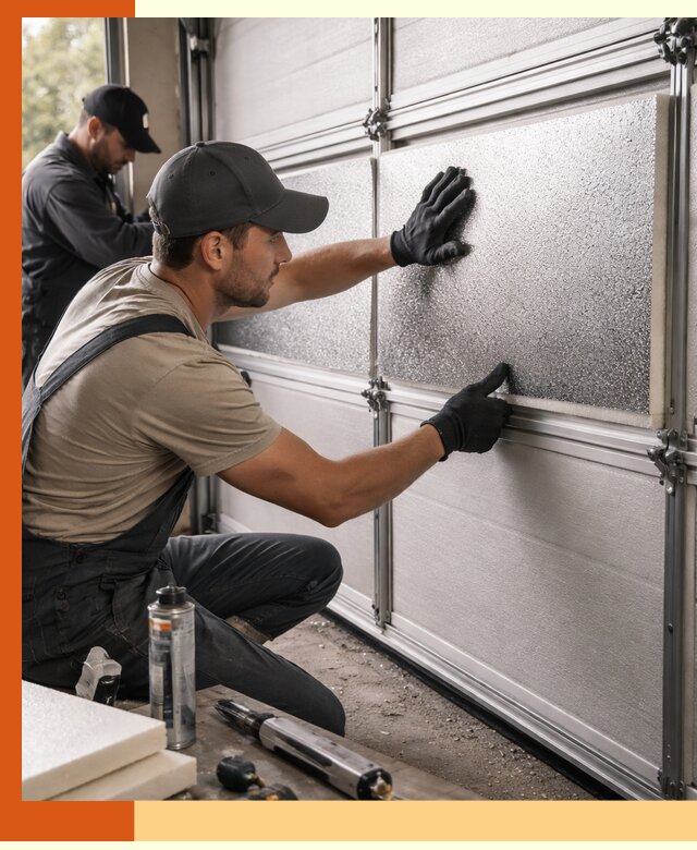 Утепление гаражных ворот в Сосновом Бору качественно и надежно