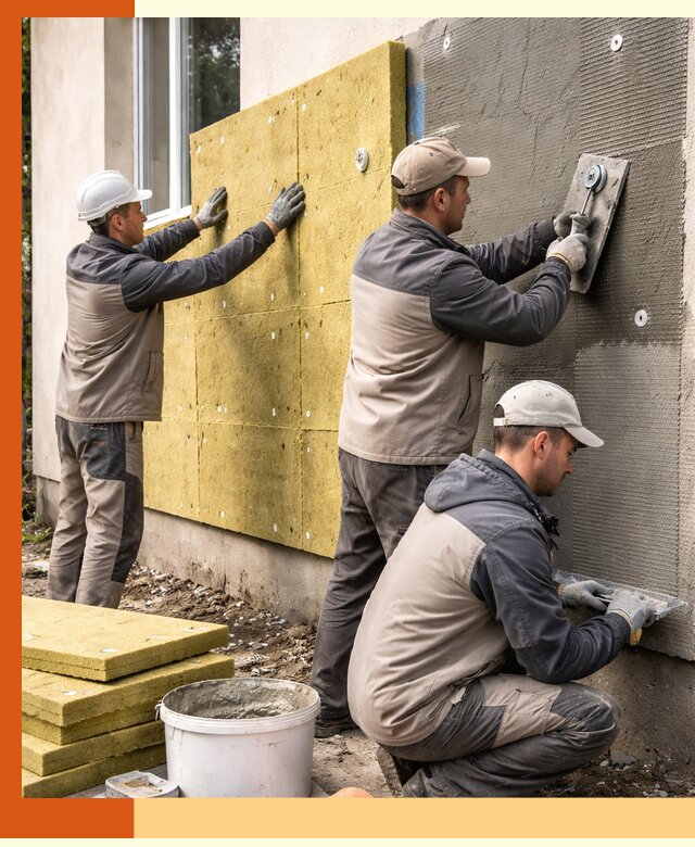 Утепление фасада под штукатурку в Сосновом Бору — энергоэффективная технология