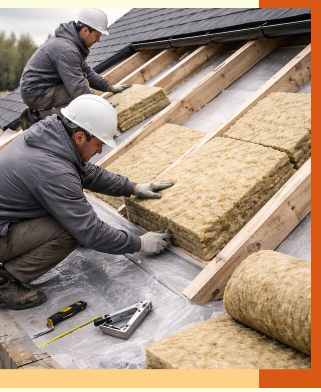 Утепление крыши в Сосновом Бору от 1879 руб./м2 — комплексное утепление кровли | ТепломастерСнб