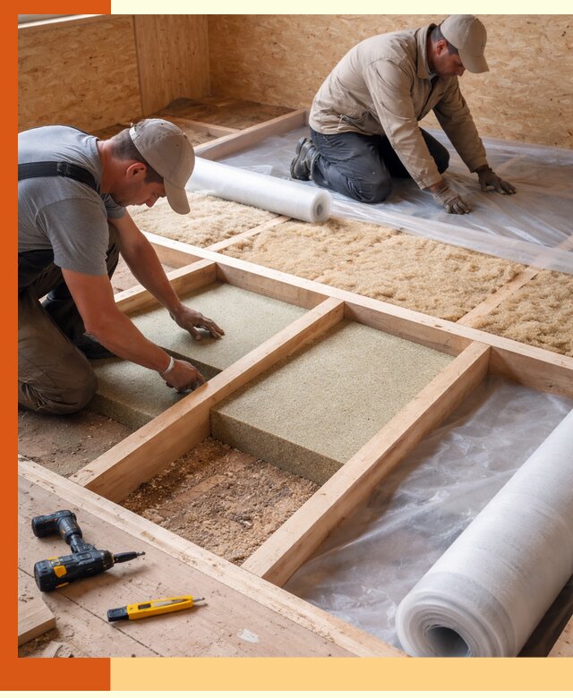 Профессиональное утепление деревянного пола в Сосновом Бору