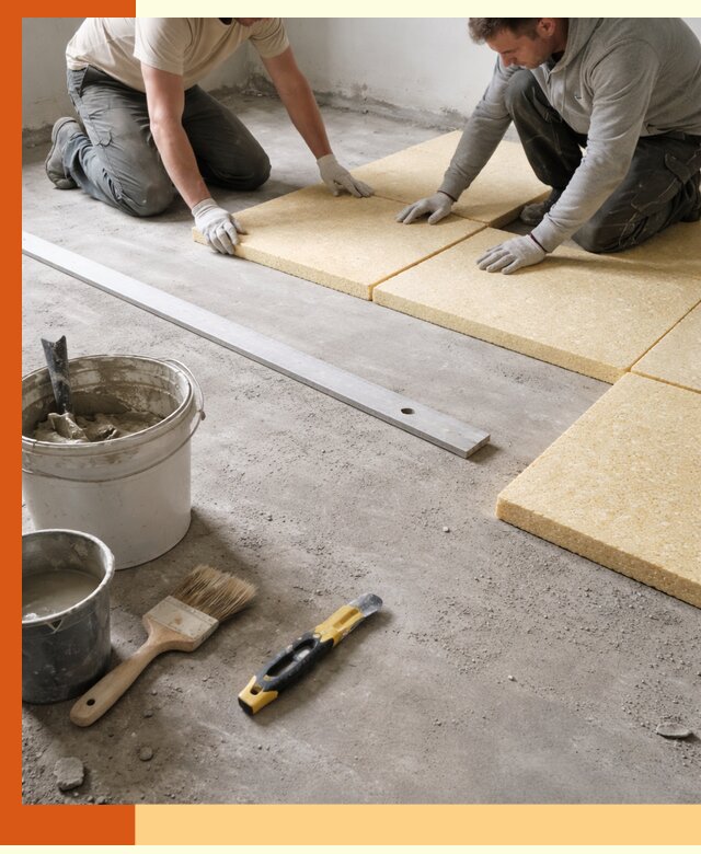 Утепление бетонного пола в Сосновом Бору профессионально и недорого