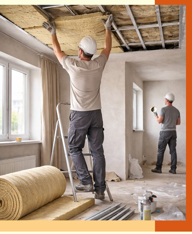 Утепление потолка в частном доме в Сосновом Бору от 965 руб./м² — работы под ключ | ТепломастерСнб