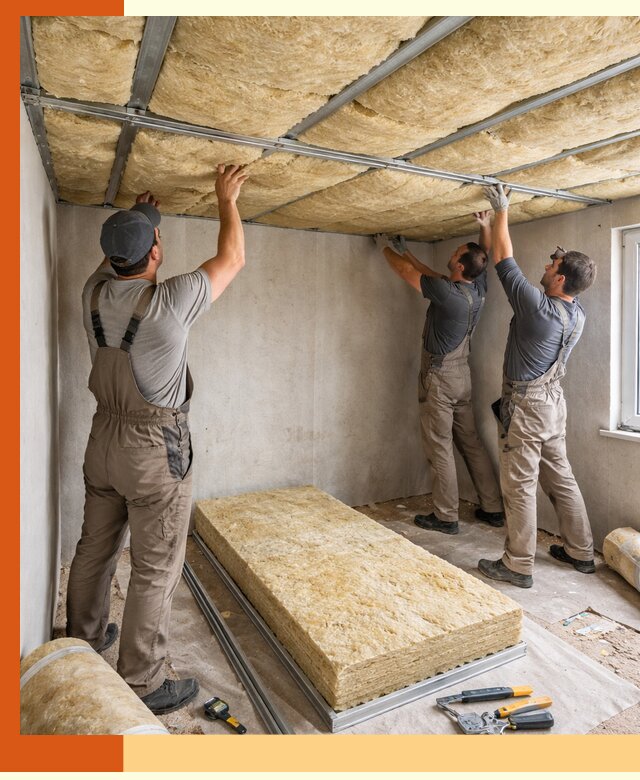 Утепление потолка в Сосновом Бору — тепло и без сквозняков