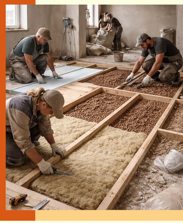 Утепление перекрытий жилых и промышленных зданий в Сосновом Бору