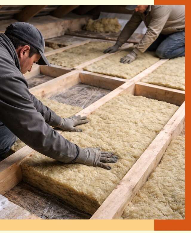 Утепление чердака минватой в Сосновом Бору от 3555 руб/м2 под ключ | ТепломастерСнб