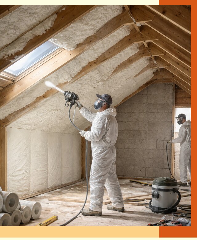 Утепление мансарды ППУ в Сосновом Бору от 2793 руб./м² — заказать под ключ | ТепломастерСнб