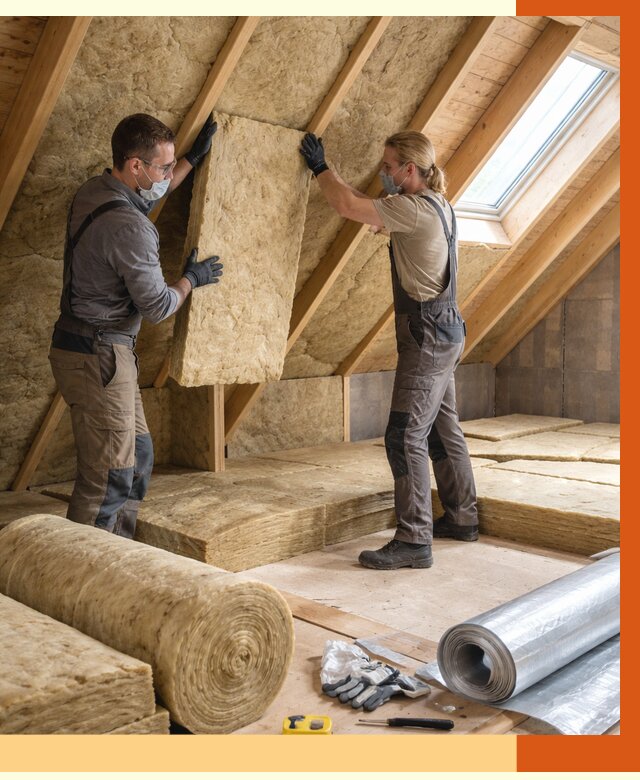 Утепление мансарды минватой в Сосновом Бору от 4266 руб./м2 — монтаж и пароизоляция | ТепломастерСнб