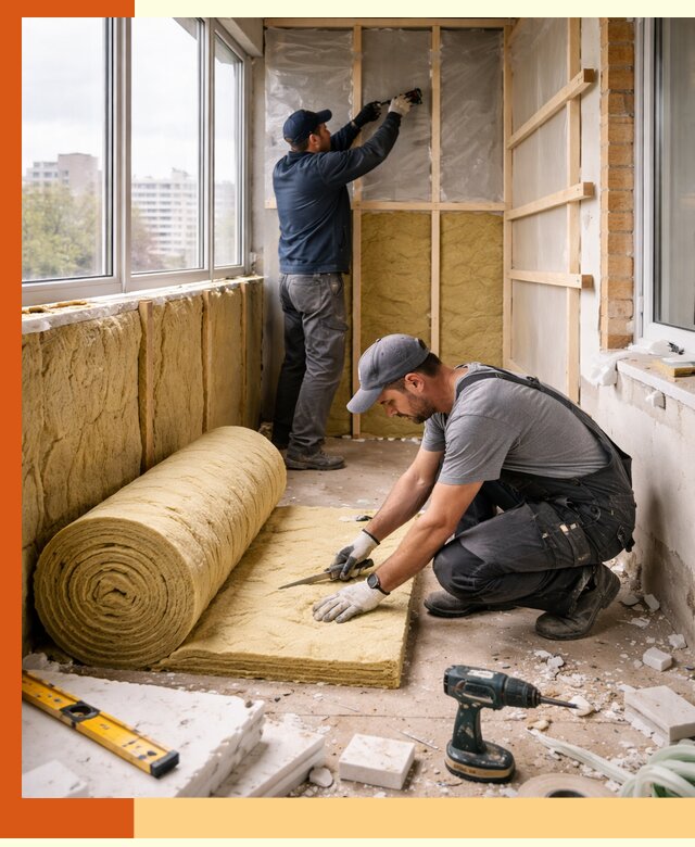 Утепление балкона под ключ в Сосновом Бору качественно и быстро