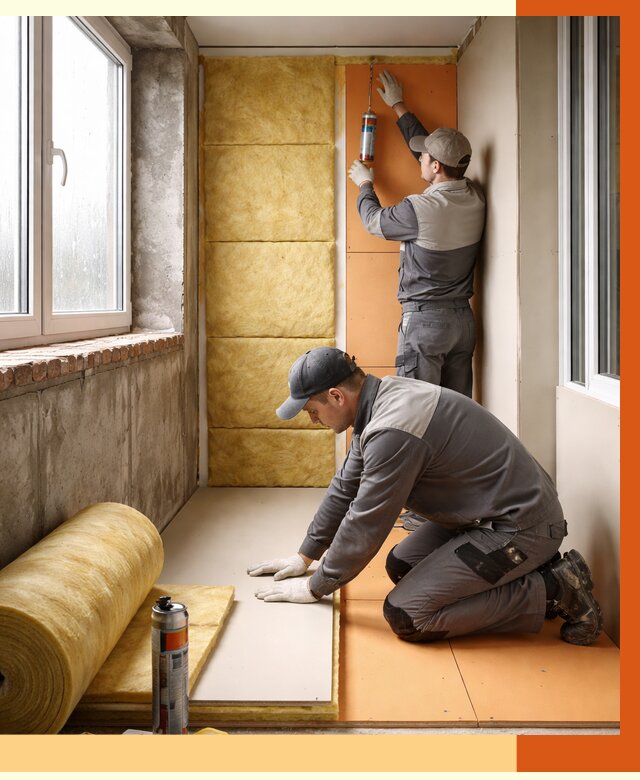 Утепление лоджии под ключ в Сосновом Бору от 6603 руб/м2 — комплексное решение | ТепломастерСнб