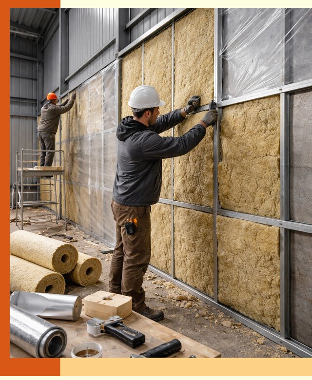 Утепление ангара в Сосновом Бору — профессиональная теплоизоляция помещений