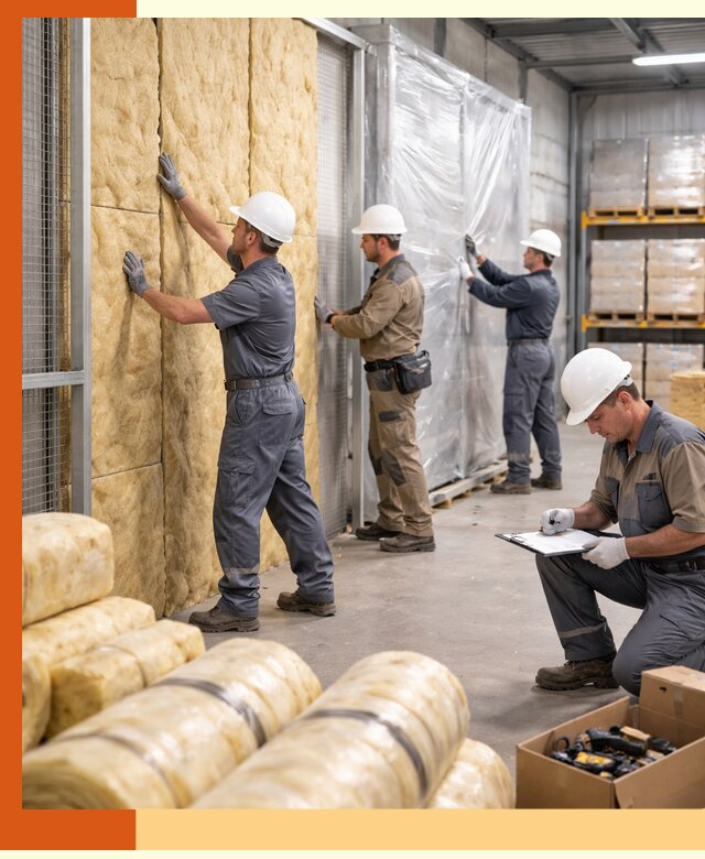 Утепление склада готовой продукции в Сосновом Бору качественно и быстро