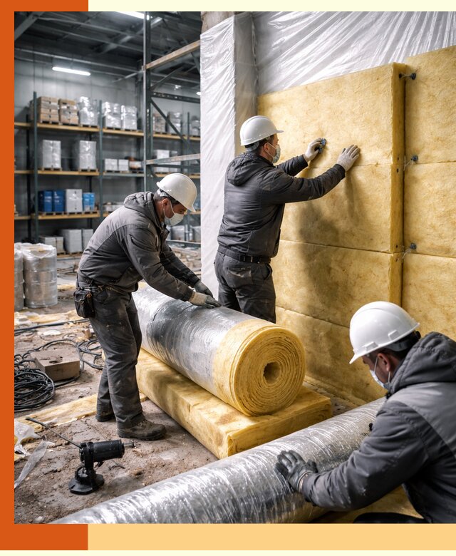 Утепление склада химсырья в Сосновом Бору: безопасная и эффективная изоляция