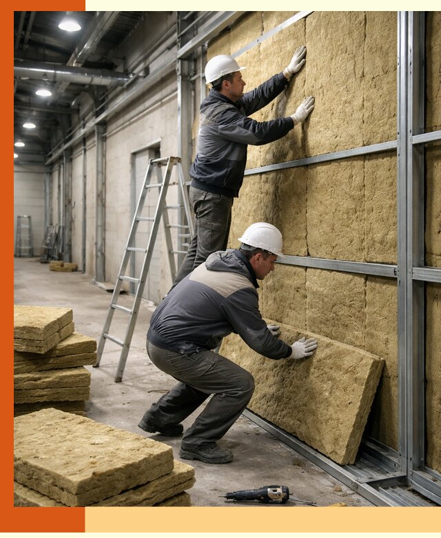 Утепление цеха под ключ в Сосновом Бору с гарантией качества