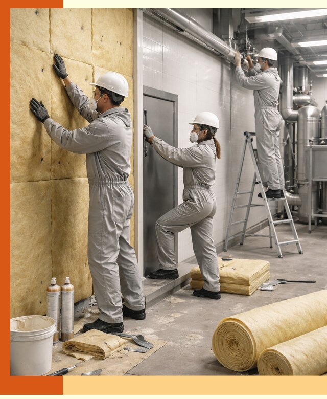 Утепление пищевого цеха под ключ в Сосновом Бору