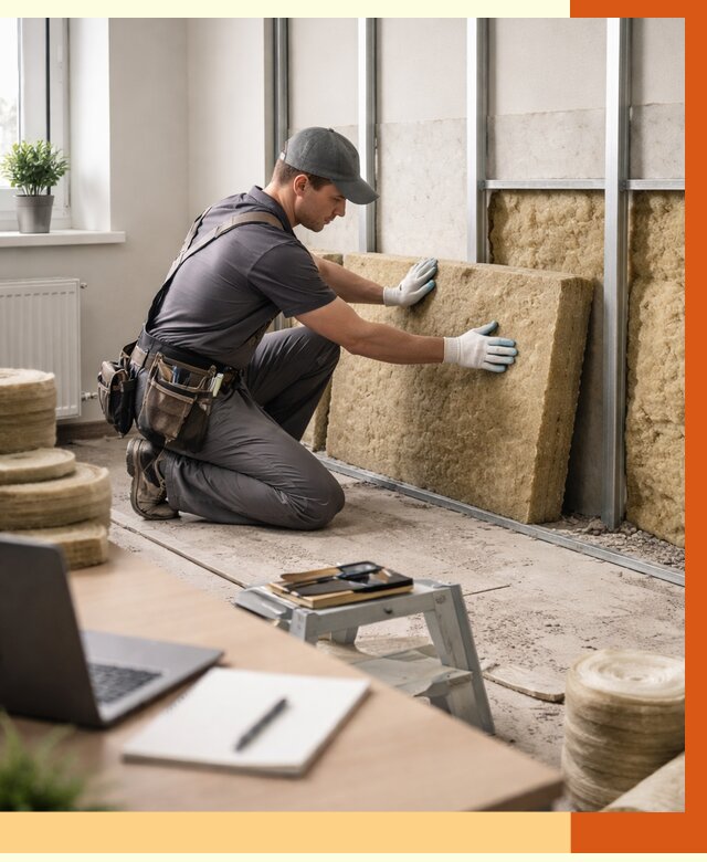 Утепление офиса в Сосновом Бору от 4571 руб/м2 — комплексное утепление офиса под ключ | ТепломастерСнб