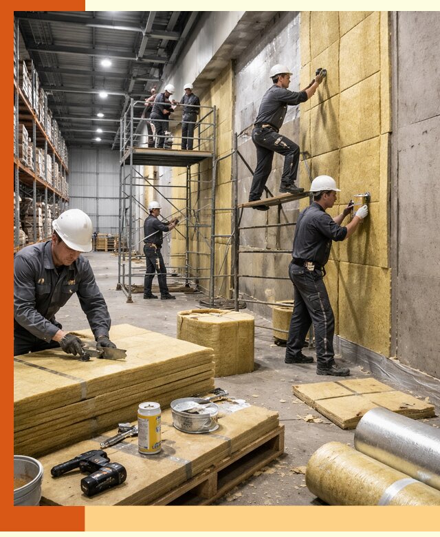 Утепление логистического центра в Сосновом Бору качественно и экономично