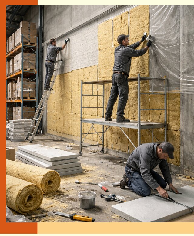 Утепление холодного склада под ключ в Сосновом Бору