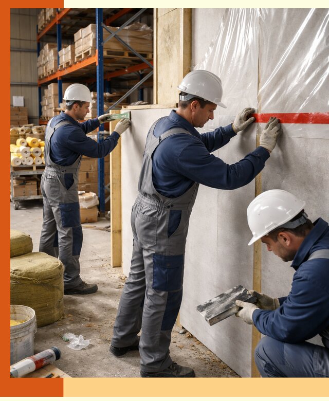 Утепление теплого склада под ключ в Сосновом Бору