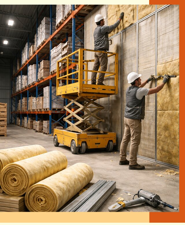 Утепление торгового склада в Сосновом Бору от 3251 руб/м2 — комплексно и под ключ | ТепломастерСнб