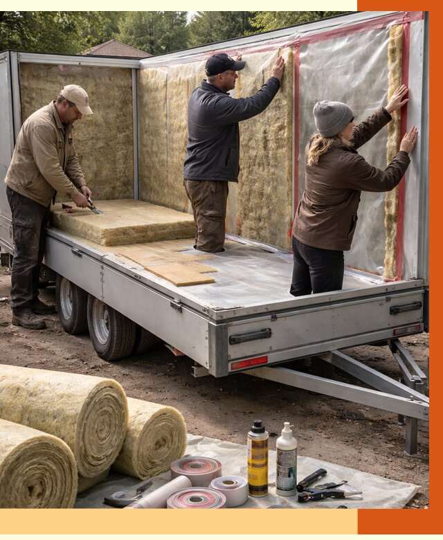 Утепление прицепа в Сосновом Бору под ключ от 12698 руб. — комплекс от ТепломастерСнб