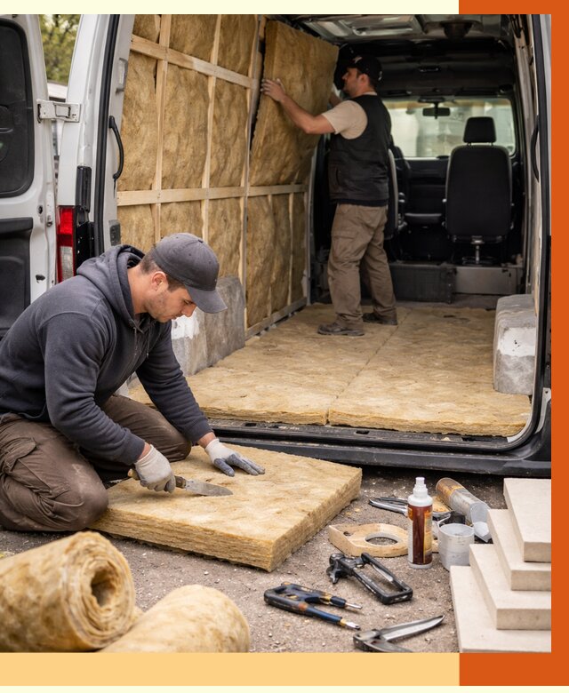 Утепление кемпера в Сосновом Бору под ключ от 12190 руб. — профессионально | ТепломастерСнб