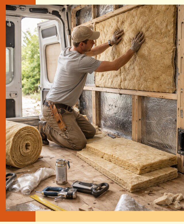 Утепление кемпера под ключ в Сосновом Бору с гарантией качества