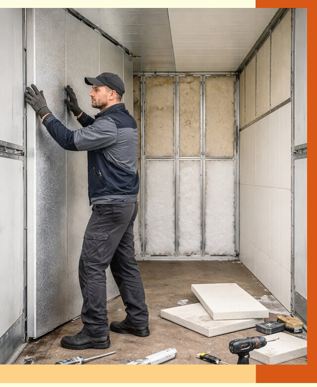 Утепление холодильного кузова в Сосновом Бору от 13713 руб. под ключ | ТепломастерСнб