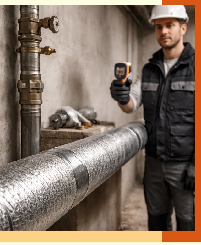 Утепление труб водоснабжения в Сосновом Бору от 8634 руб. за м² — услуги ТепломастерСнб