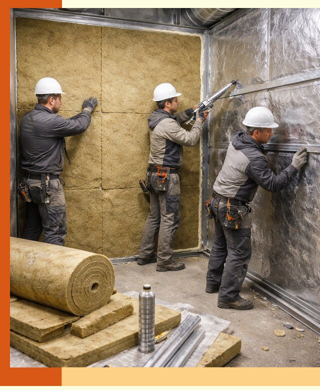 Утепление венткамеры в Сосновом Бору — качественная теплоизоляция и шумопоглощение