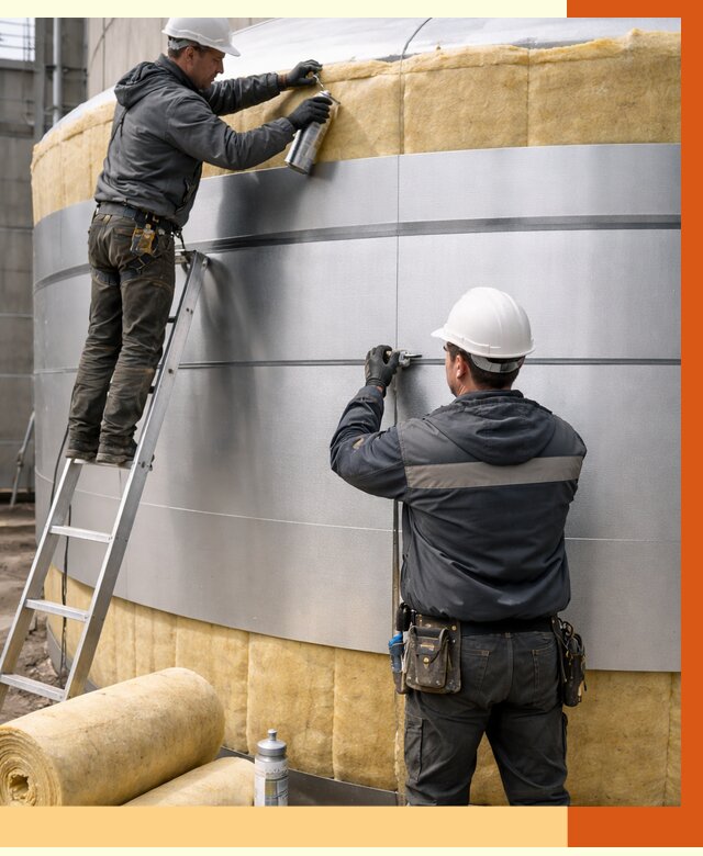 Утепление цистерны в Сосновом Бору пенополиуретаном от 14729 руб. под ключ | ТепломастерСнб