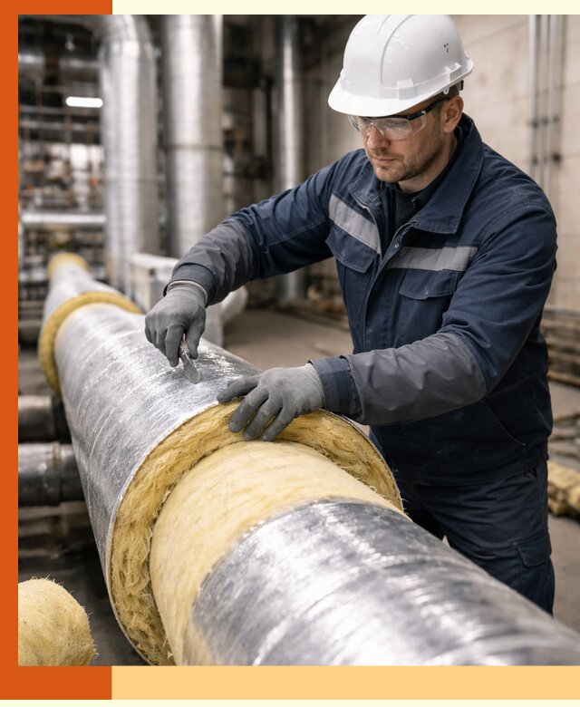 Утепление технологического оборудования и заводских установок в Сосновом Бору