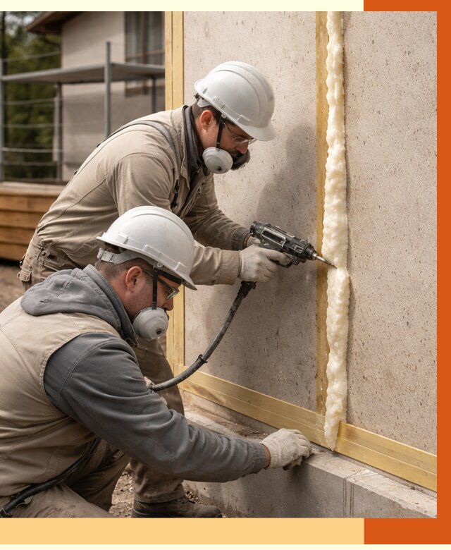 Утепление сип панелей ППУ в Сосновом Бору от 4876 руб. под ключ | ТепломастерСнб