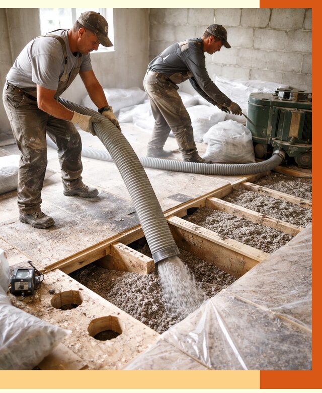 Заполнение пустот перекрытий в Сосновом Бору от 4571 руб. под ключ | ТепломастерСнб