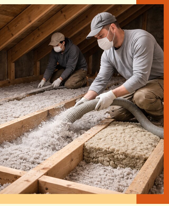 Заполнение полостей чердачного перекрытия в Сосновом Бору от 4571 руб. | ТепломастерСнб