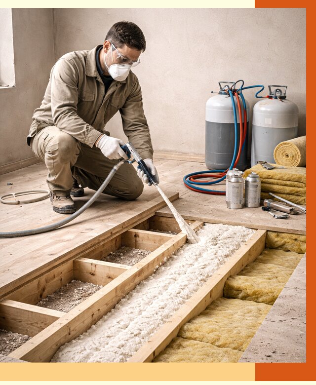 Заполнение полостей межэтажного перекрытия в Сосновом Бору от 4266 руб. | ТепломастерСнб