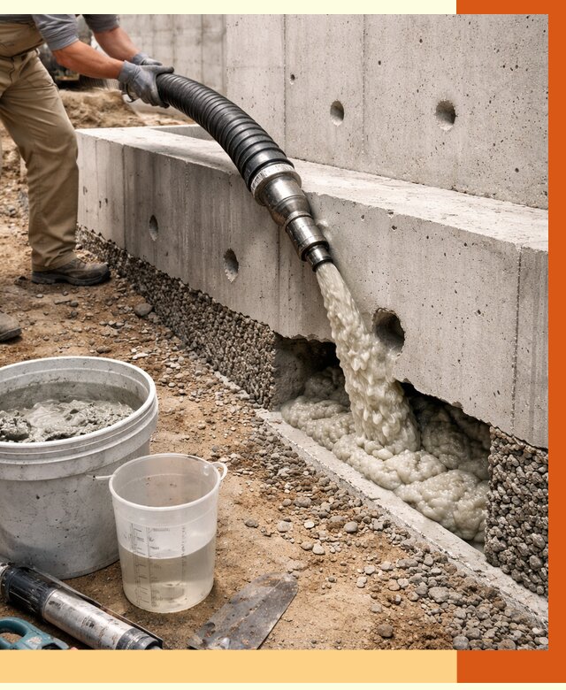 Заполнение полостей фундамента в Сосновом Бору от 6907 руб. под ключ | ТепломастерСнб