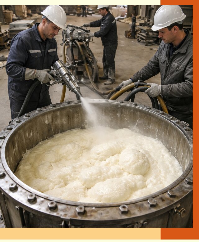 Заливка ППУ в емкости в Сосновом Бору от 7365 руб. — утепление емкости под ключ | ТепломастерСнб